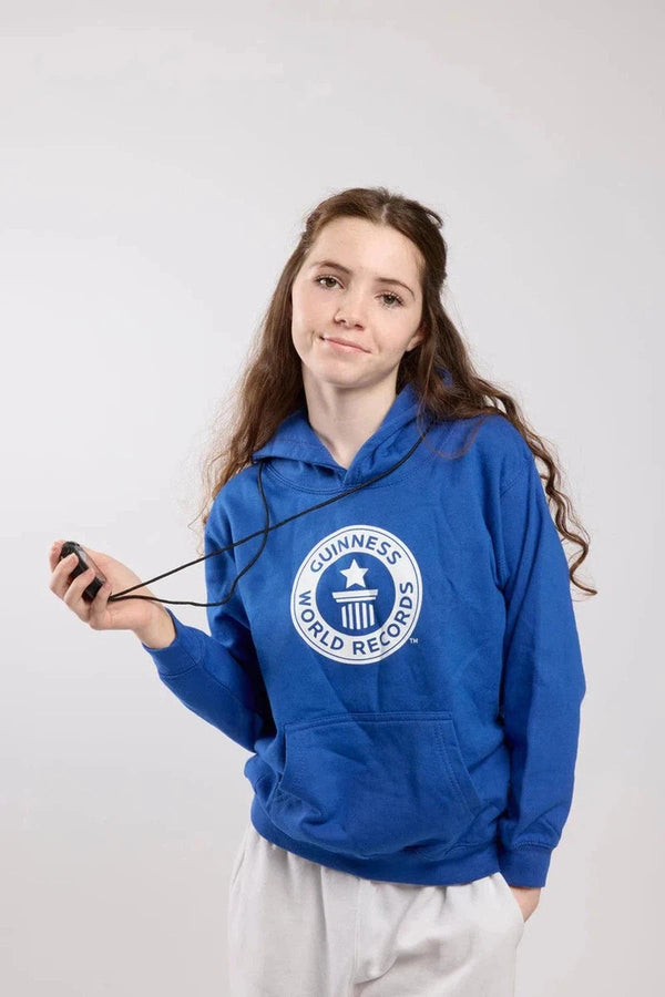Guinness World Records Kids Hoodie White Logo-