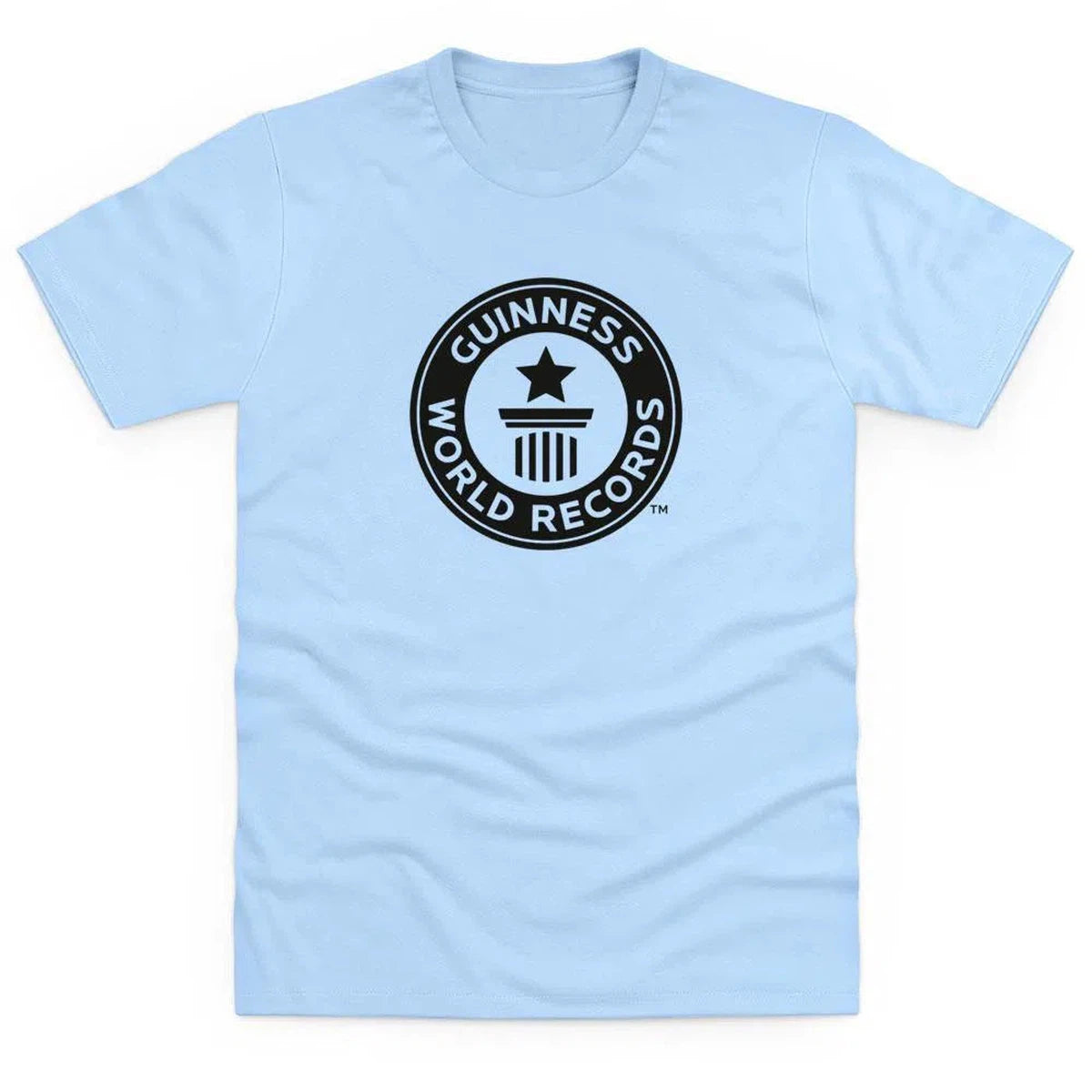 Guinness World Records Kids T Shirt Black Logo-Sky Blue