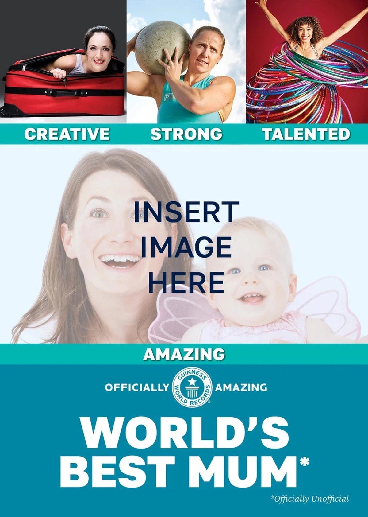 Personalised World's Best Mum Collage Greeting Card GWR Store