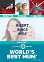 Personalised World's Best Mum Collage Greeting Card GWR Store