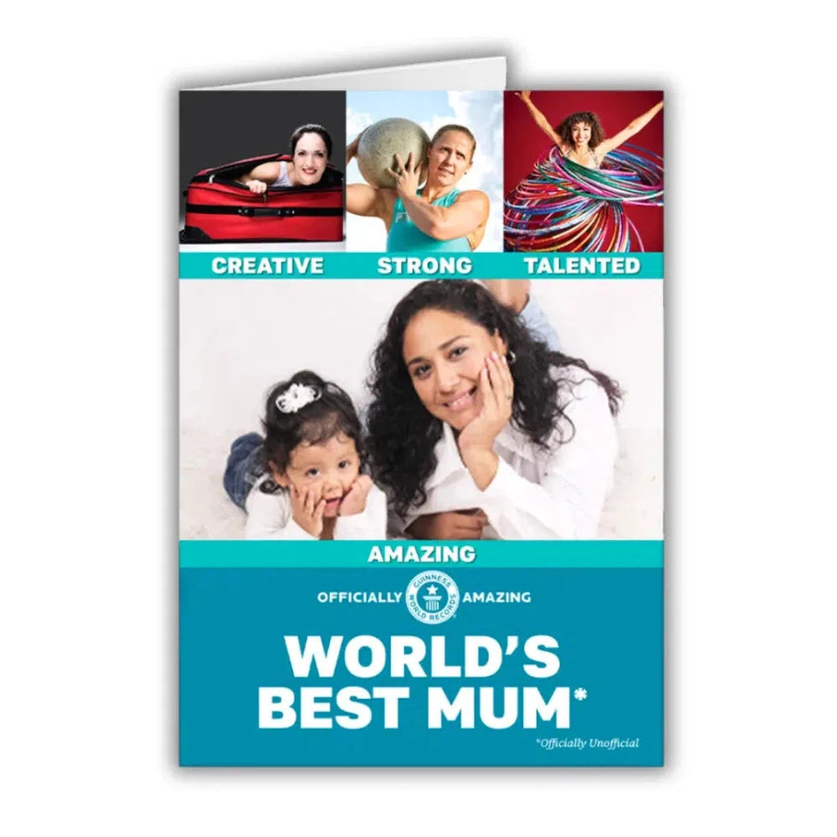 Personalised World's Best Mum Collage Greeting Card GWR Store