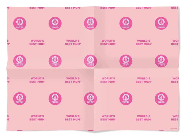 World's Best Mum Wrapping Paper GWR Store