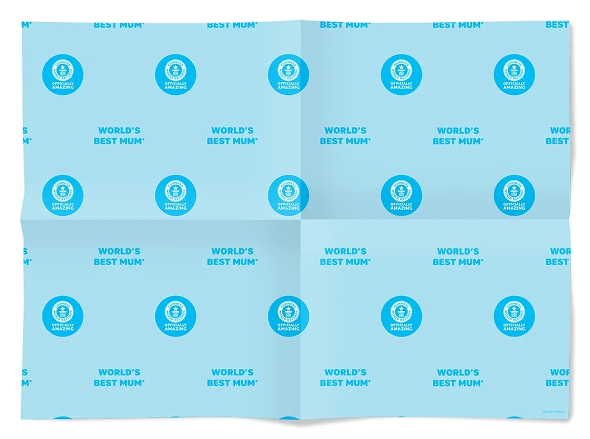 World's Best Mum Wrapping Paper GWR Store
