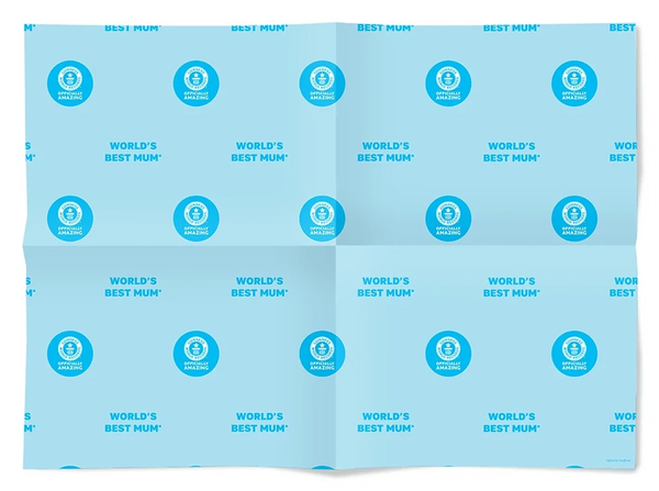 World's Best Mum Wrapping Paper GWR Store